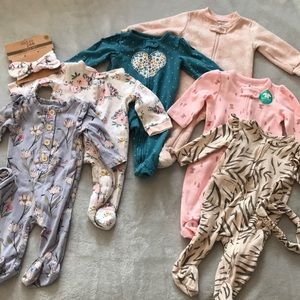 0-3 Months Girl’s Sleepers